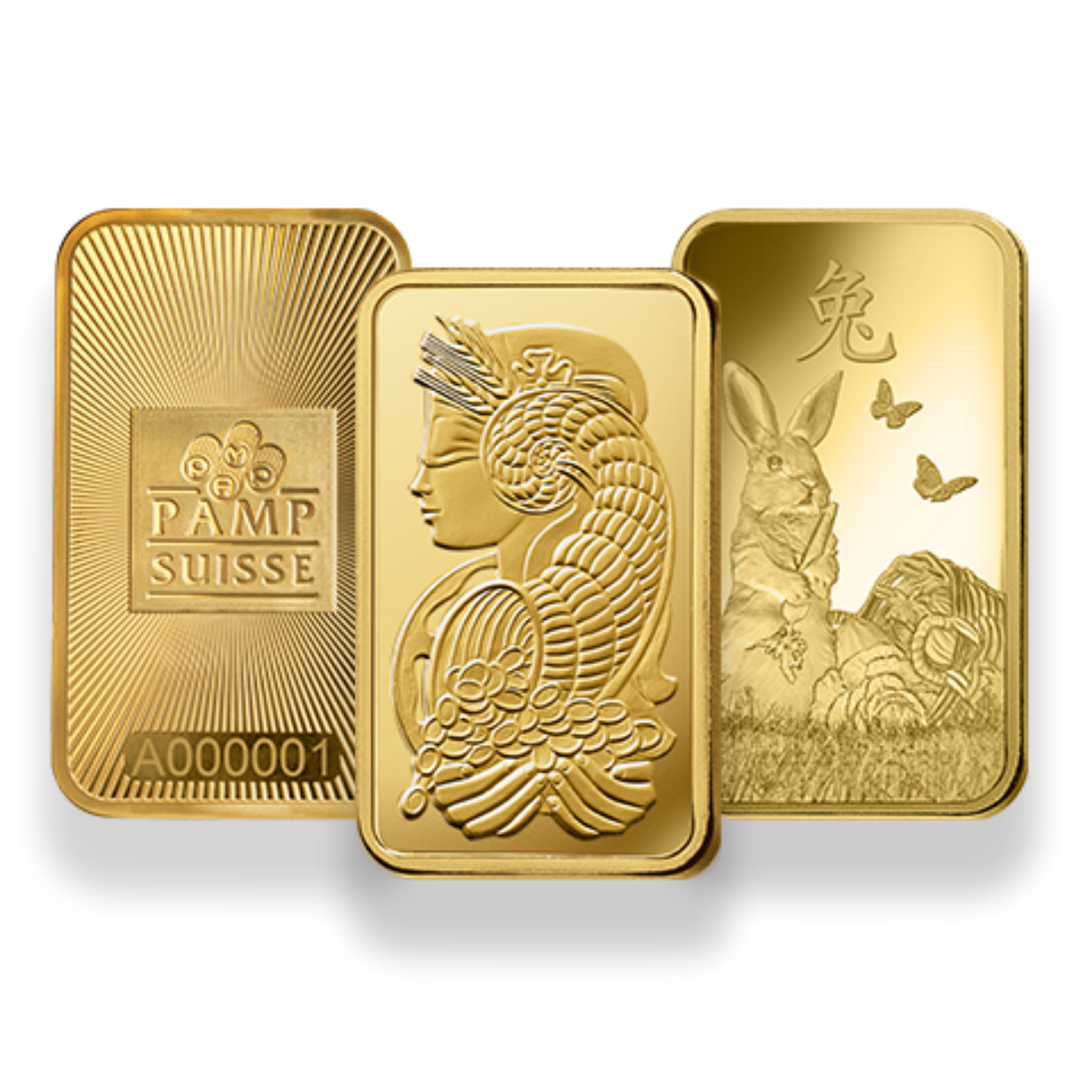 PAMP Suisse Lady Fortuna Minted Bar Collections