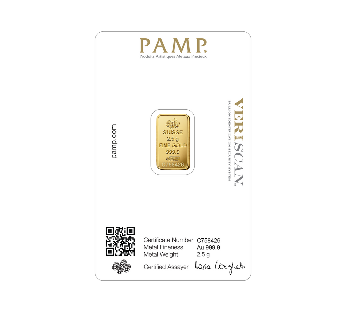 Lady Fortuna™ Gold Minted Bar - 2.5g