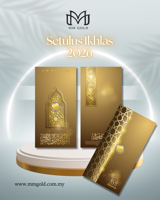 MM Gold 0.1g Gold Bar 999.9 - Edisi Setulus Ikhlas 2026 (Classic Gold)